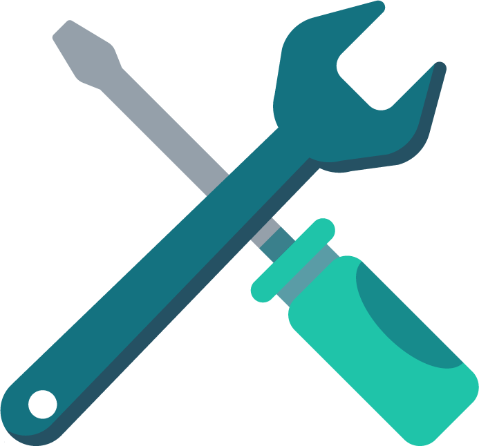 screwdriver and spanner icon